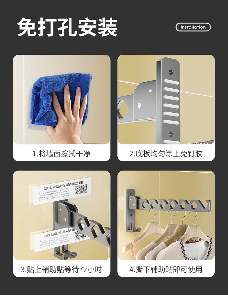 organisateur de vêtements pliable, grand porteur