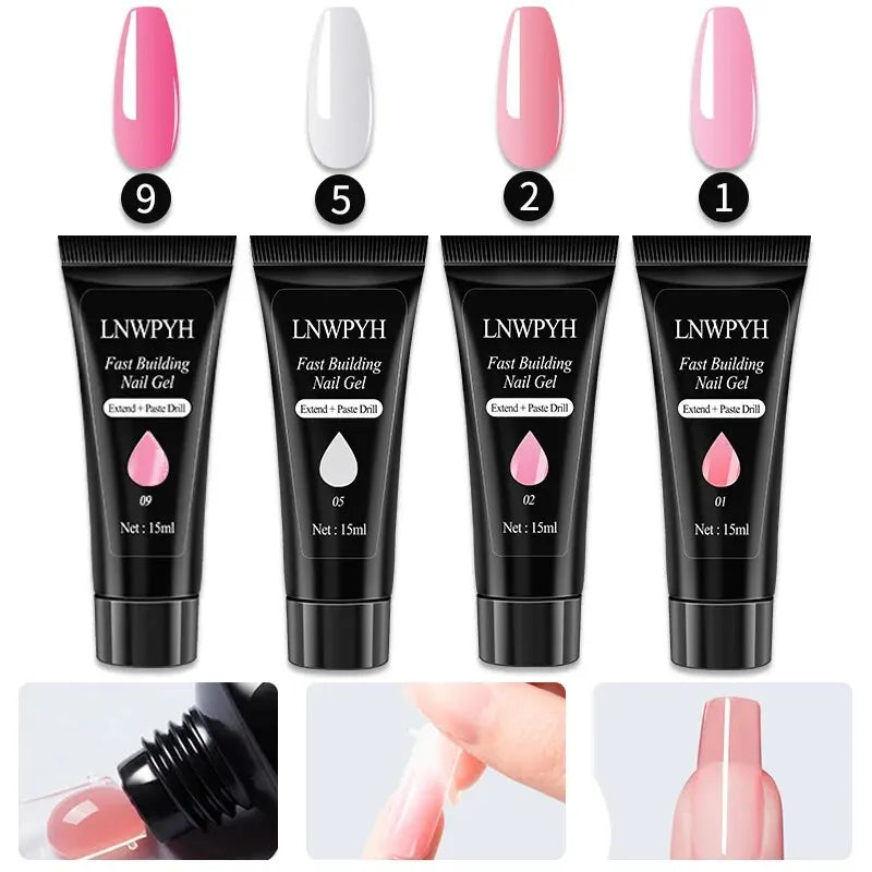 Kit de vernis à ongles Gel avec lampe UV, perceuse à ongles électrique