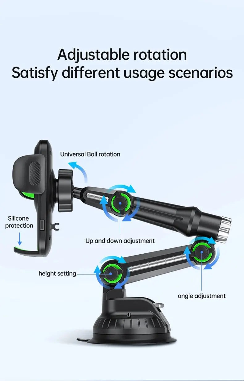 Support de téléphone à ventouse pour pare-brise/tableau de bord/fenêtre