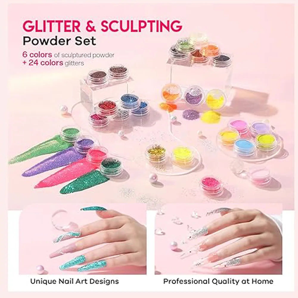 Kit d'ongles en acrylique Belle Chevelure