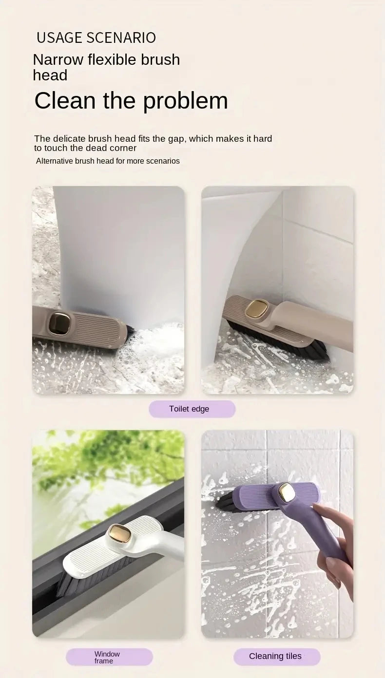 Brosse de nettoyage polyvalente pour carrelage de salle de bains