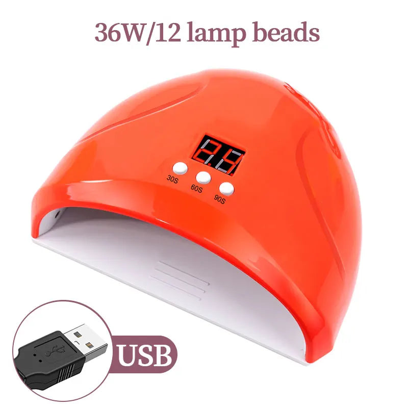 Machine de photothérapie des ongles USB lampe à ongles 12 LED