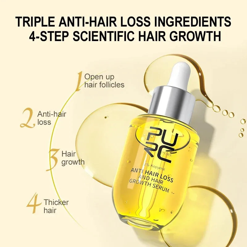PURC – sérum Anti-perte de cheveux, sérum de croissance des cheveux Belle Chevelure