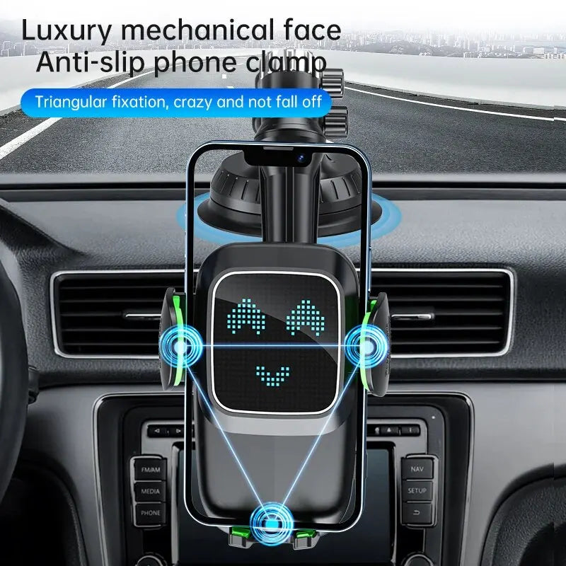Support de téléphone à ventouse pour pare-brise/tableau de bord/fenêtre
