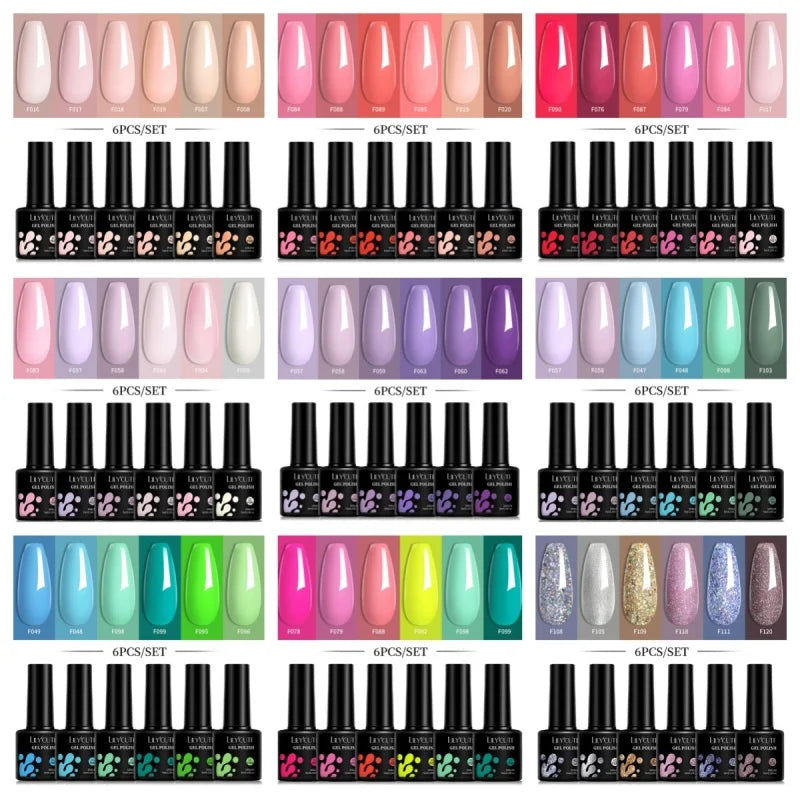 LILYCUTE 6 pièces/ensemble 7ML Gel Belle Chevelure