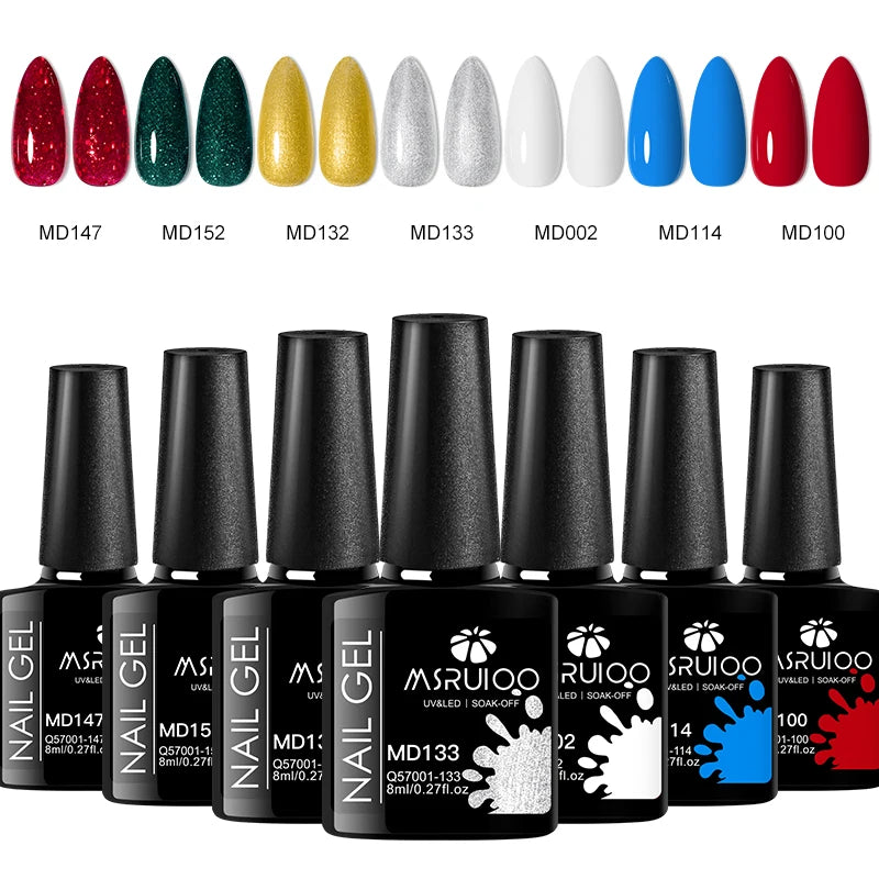 kit complet de vernis gel UV 7 pièces Belle Chevelure