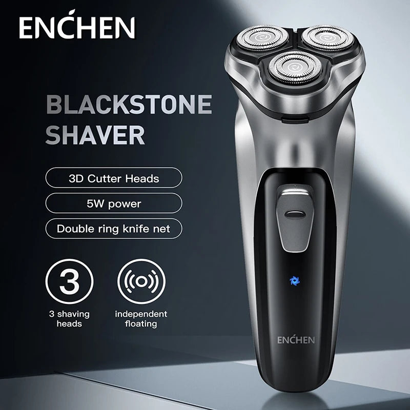 ENCHEN Blackstone Électrique Rasoir Rotatif pour Hommes 3D