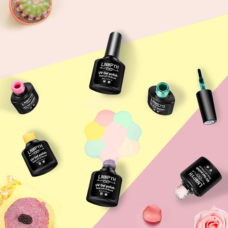 Kit de vernis à ongles Gel avec lampe UV, perceuse à ongles électrique