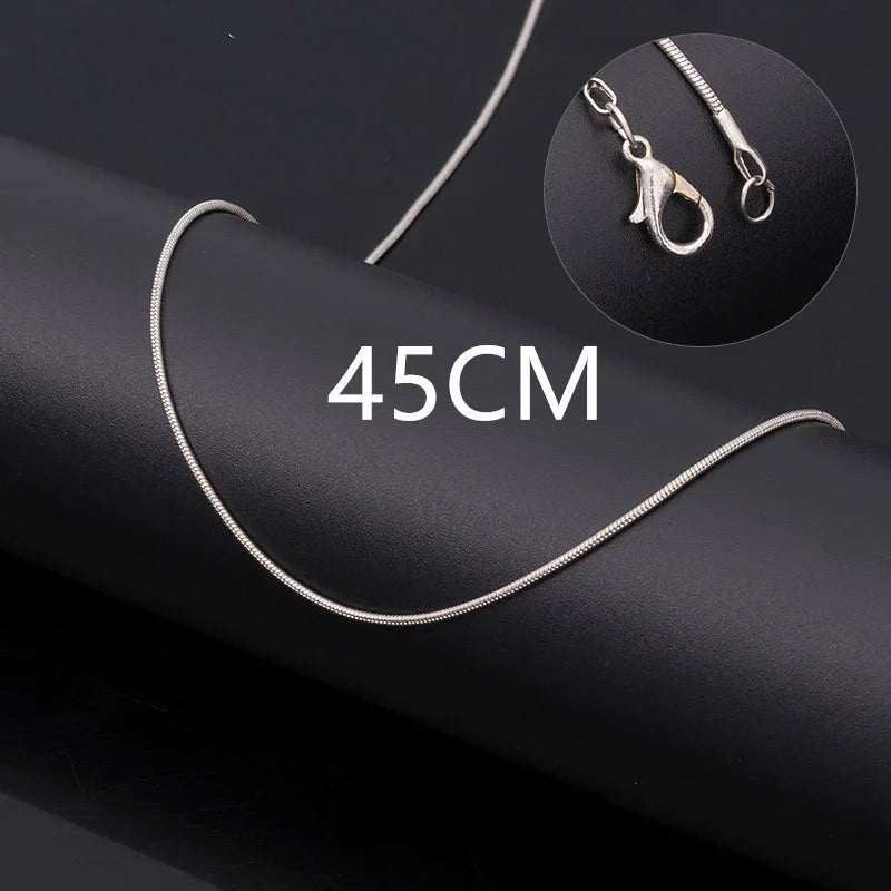 Collier chaîne serpent Vintage en acier inoxydable pour femmes et hommes