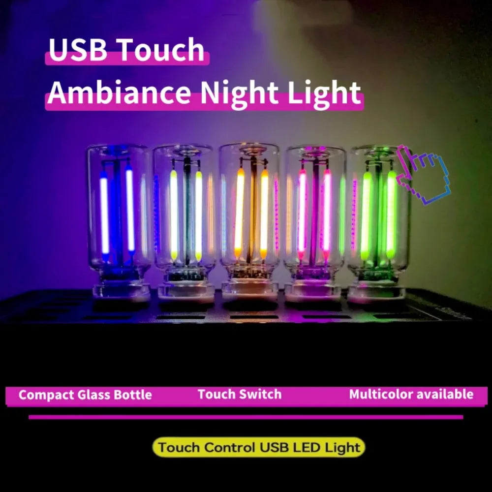 Voiture USB veilleuse tactile LED lampe à Filament éclairage