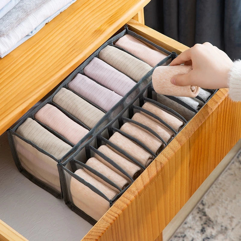 Organisateur culottes chaussettes boîtes de rangement garde-robe pantalons