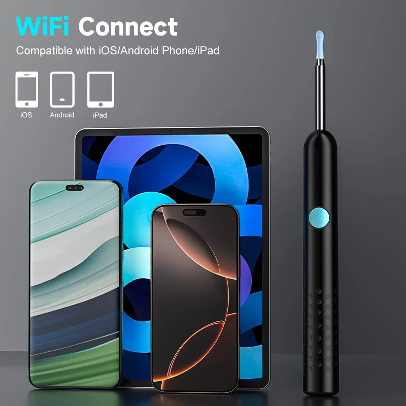 Caméra auriculaire visuelle intelligente HD1080P, 4.2MM, WIFI