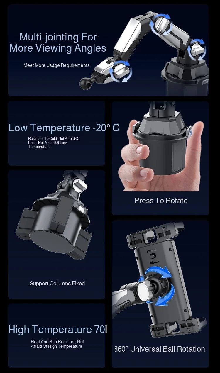 support universel pour téléphone portable de voiture étendu