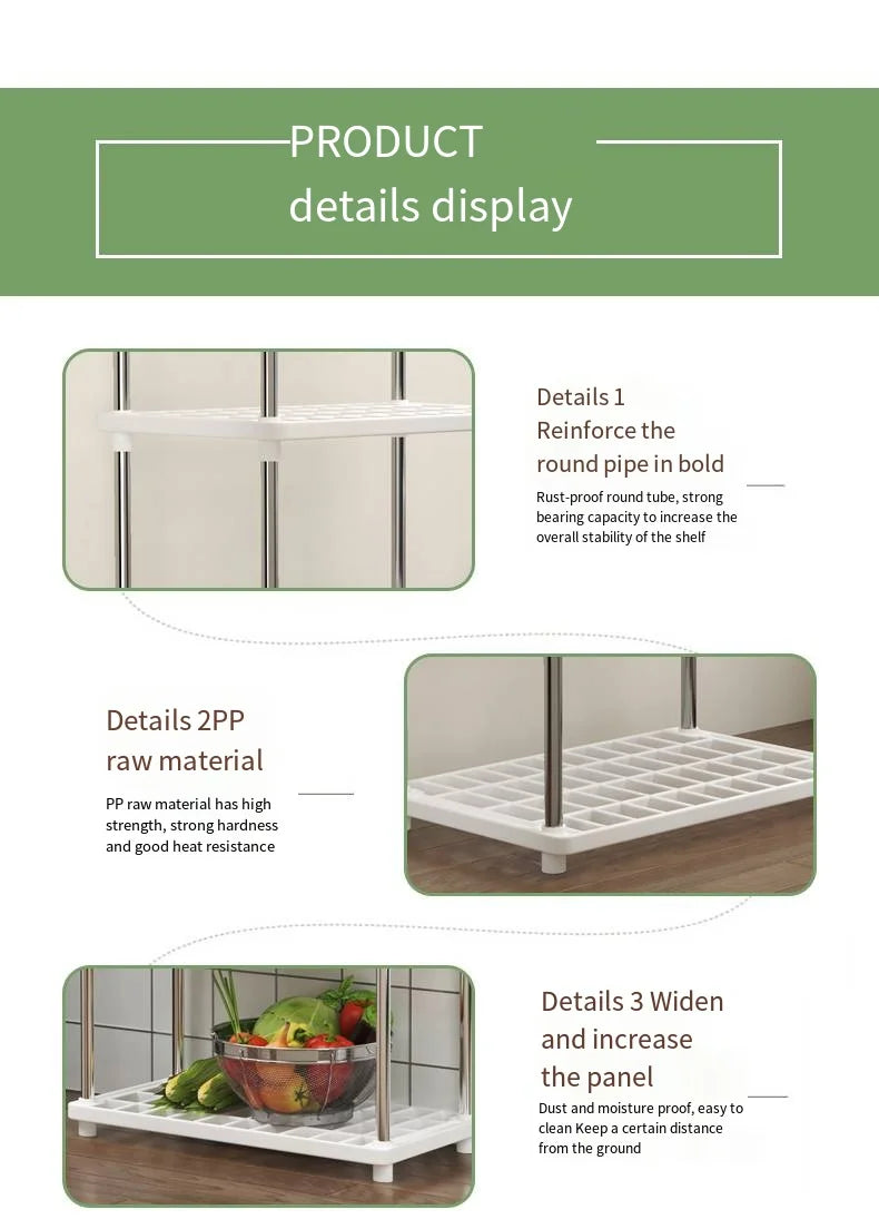 Support de rangement multifonctionnel à quatre couches pour salle de bain