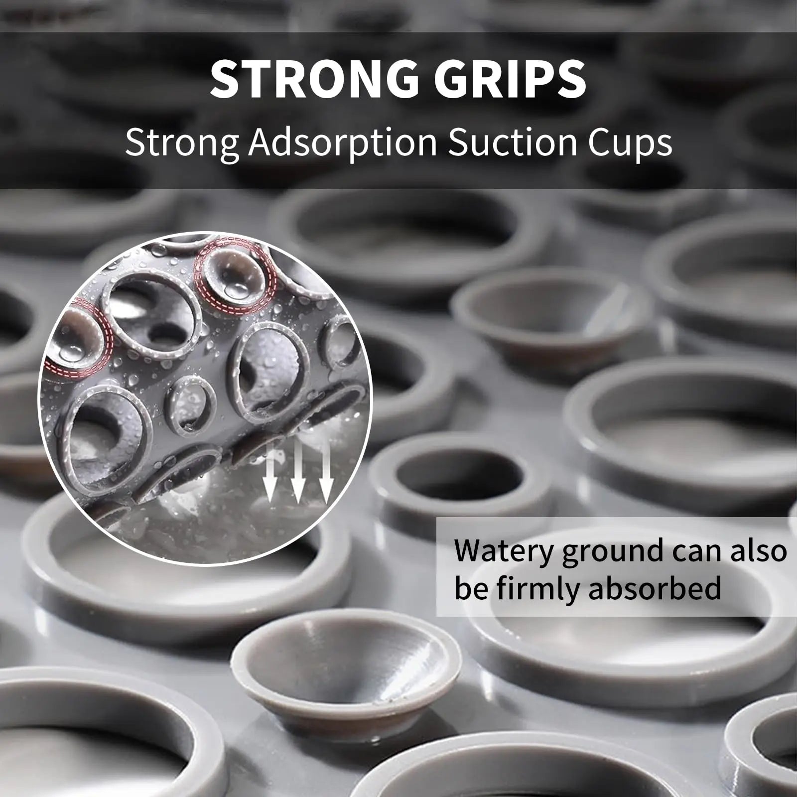 Tapis de bain antidérapant en caoutchouc