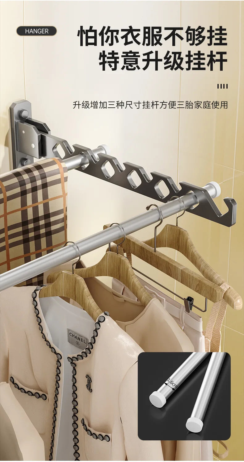 organisateur de vêtements pliable, grand porteur