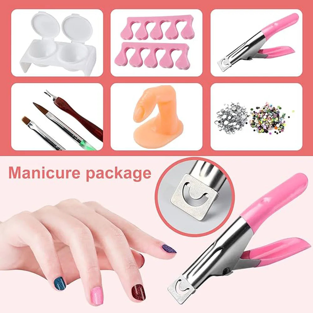 Kit d'ongles en acrylique Belle Chevelure