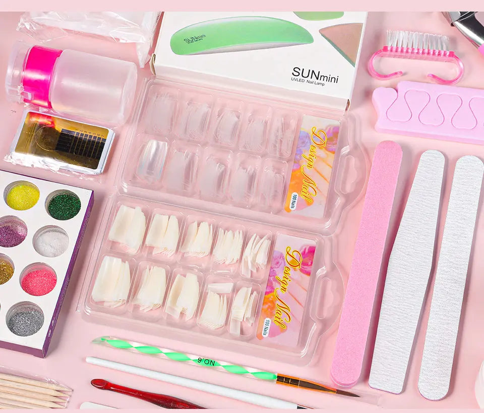 Poudre acrylique pour ongles et monomère liquide