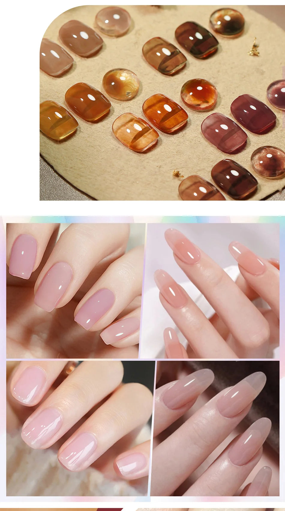 Transparent manucure tremper UV LED ongles Gel vernis