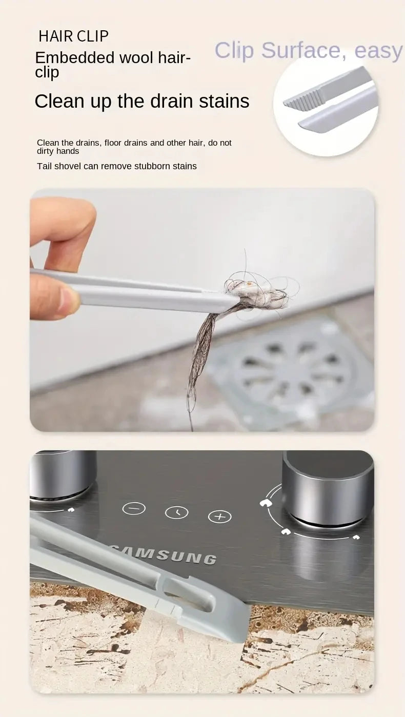 Brosse de nettoyage polyvalente pour carrelage de salle de bains