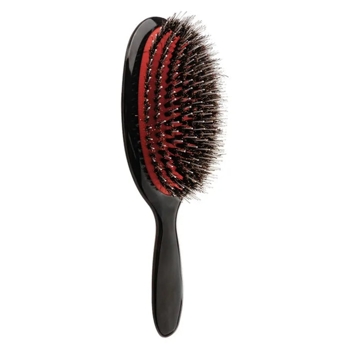 Brosse à cheveux ovale en poils de sanglier