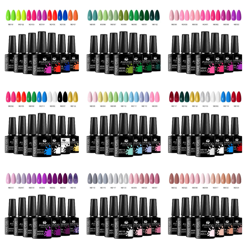 kit complet de vernis gel UV 7 pièces Belle Chevelure