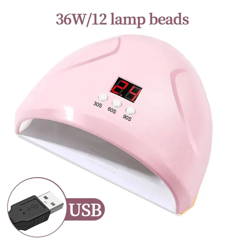 Machine de photothérapie des ongles USB lampe à ongles 12 LED