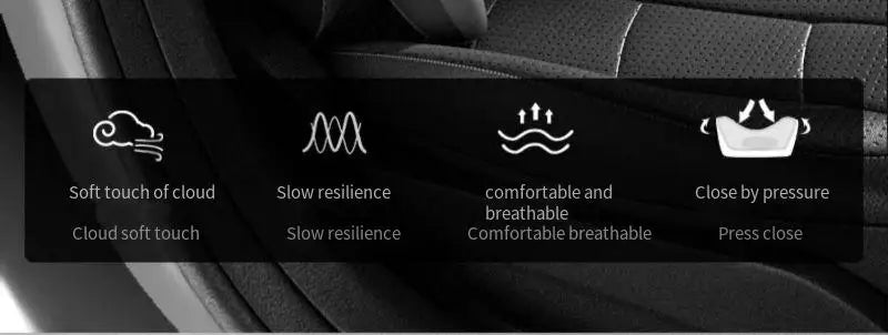 Oreiller de Protection du cou en mousse à mémoire de forme pour voiture