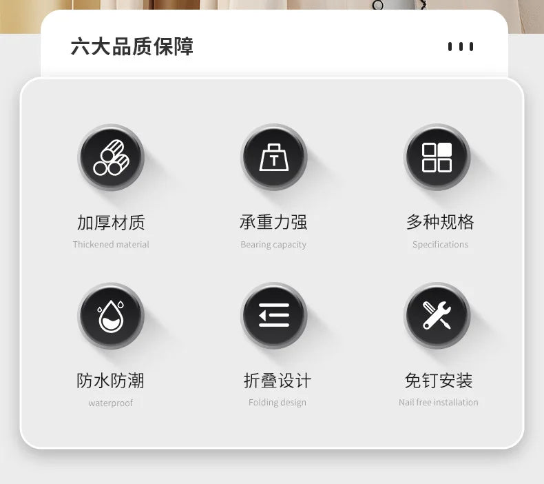 organisateur de vêtements pliable, grand porteur
