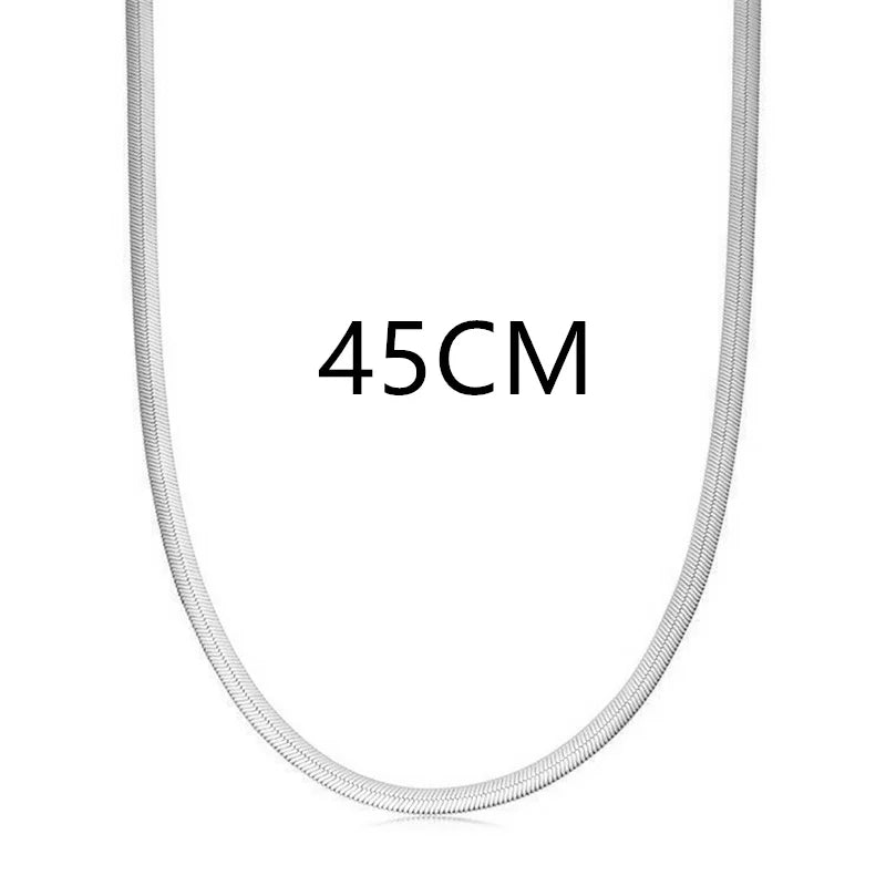 Collier chaîne serpent Vintage en acier inoxydable pour femmes et hommes