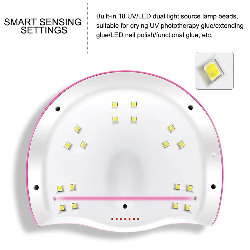 Kit de vernis à ongles Gel avec lampe UV, perceuse à ongles électrique