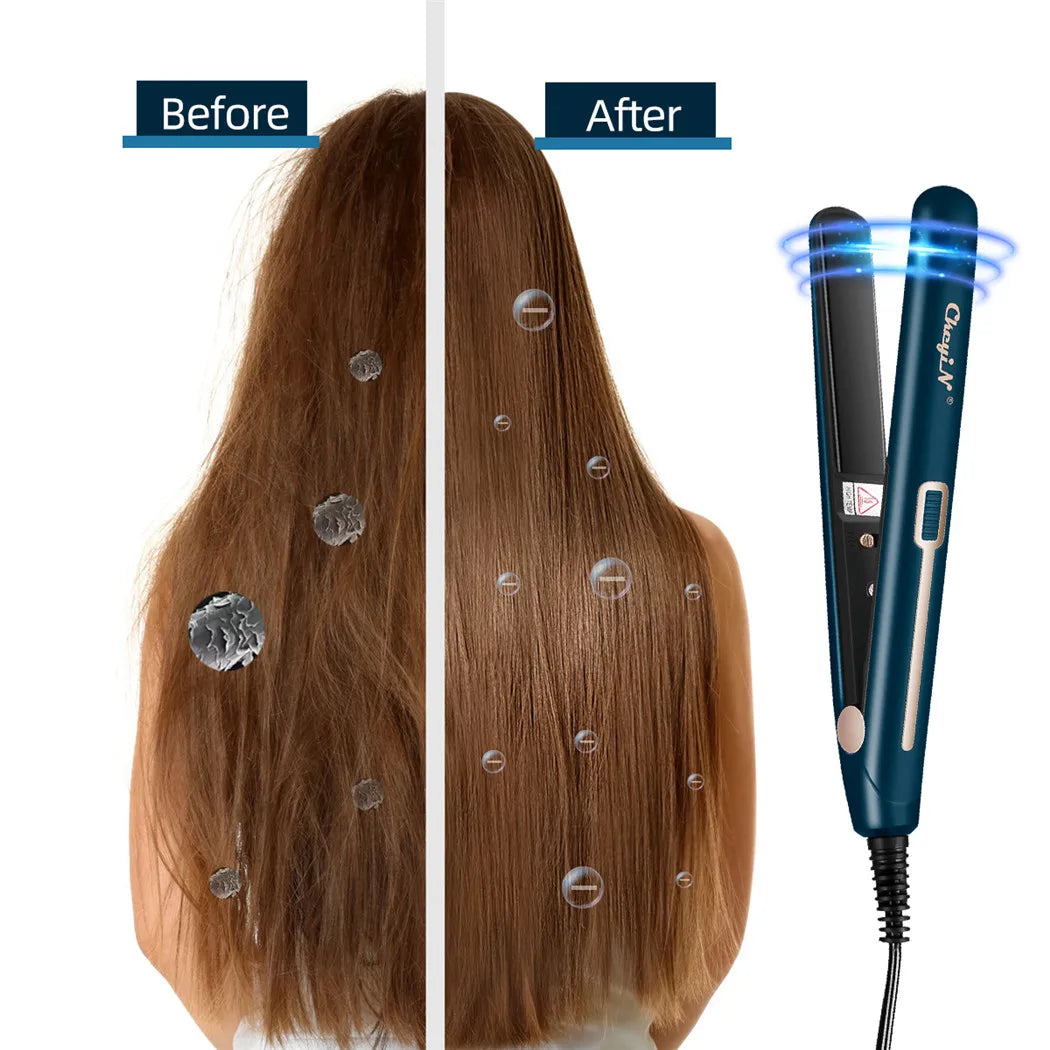 Ccontinent-Mini fer à lisser et bigoudi portable, 2 en 1, température constante