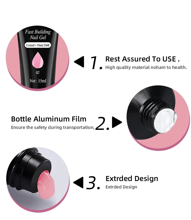 Kit de vernis à ongles en acrylique,