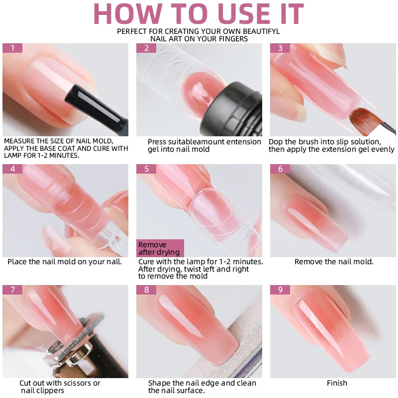 Kit de vernis à ongles en acrylique,