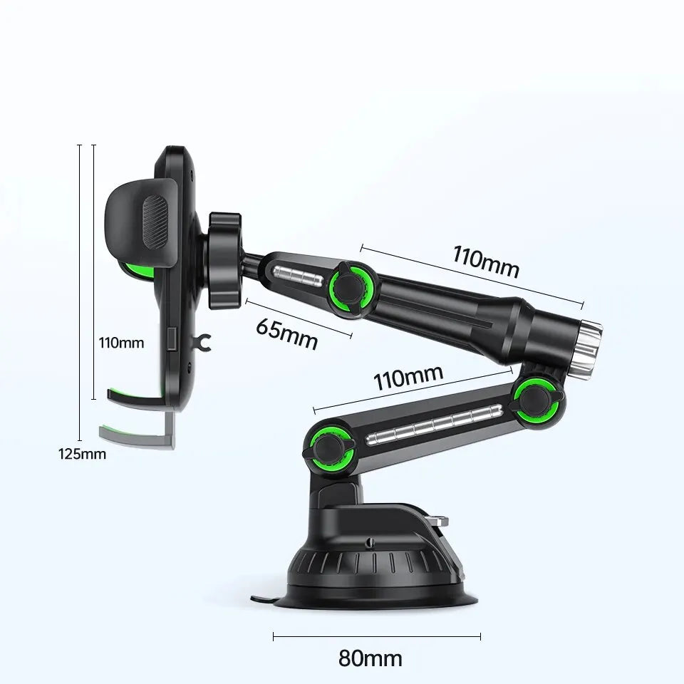 Support de téléphone à ventouse pour pare-brise/tableau de bord/fenêtre