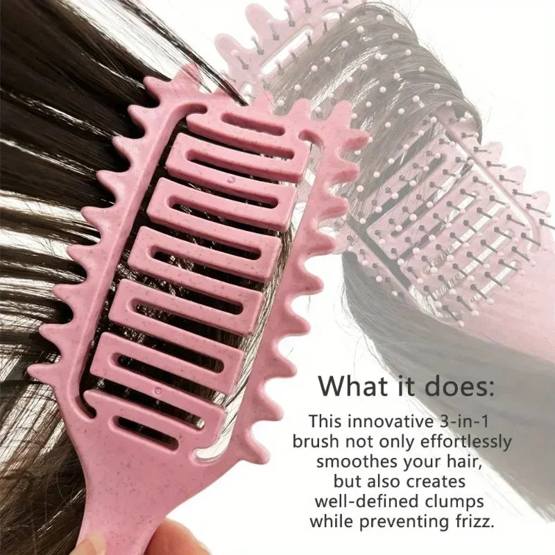 Brosse de coiffure pour cheveux bouclés et humides