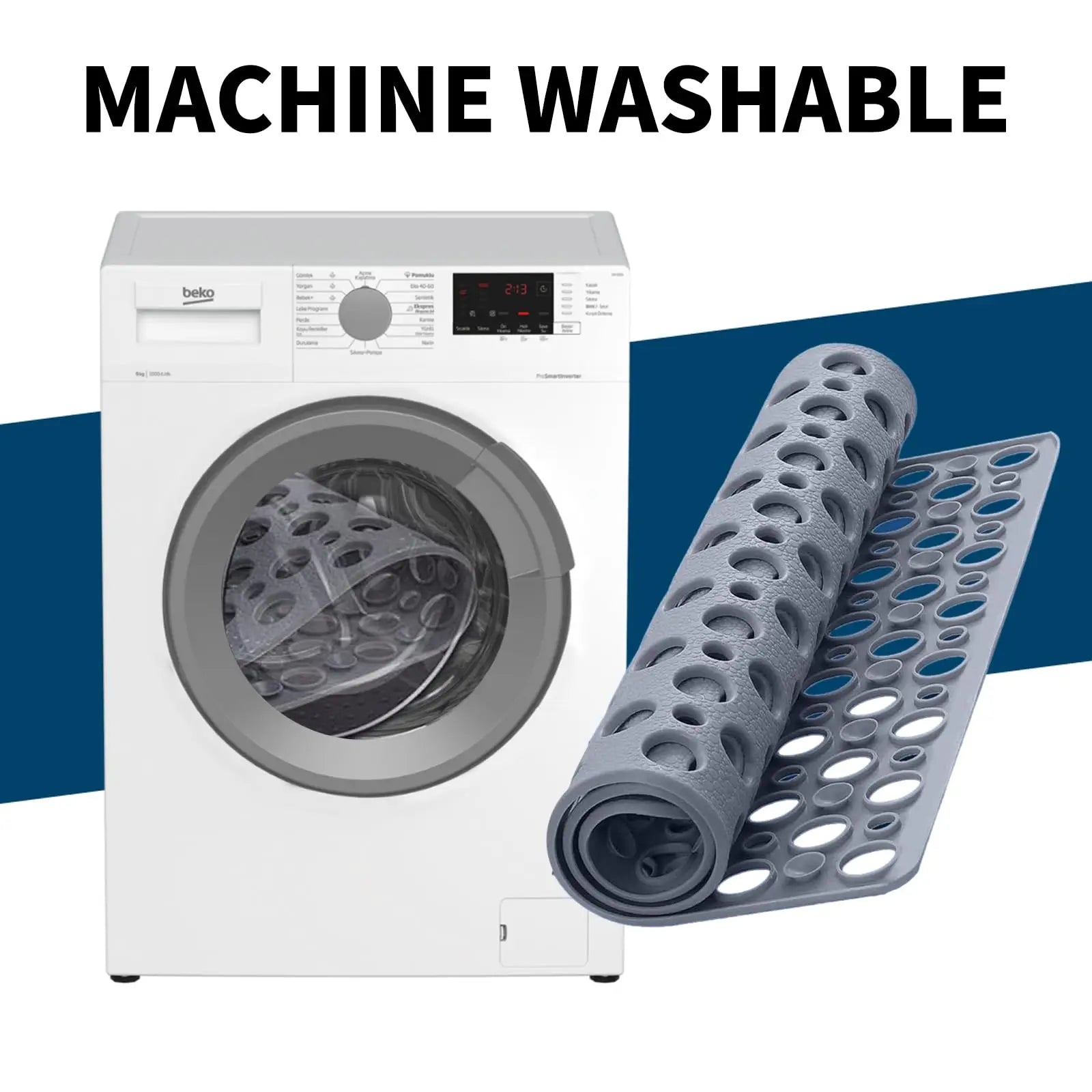 Tapis de bain antidérapant en caoutchouc