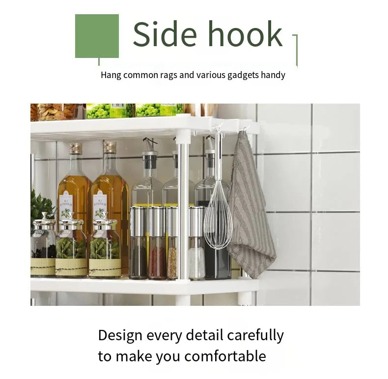 Support de rangement multifonctionnel à quatre couches pour salle de bain