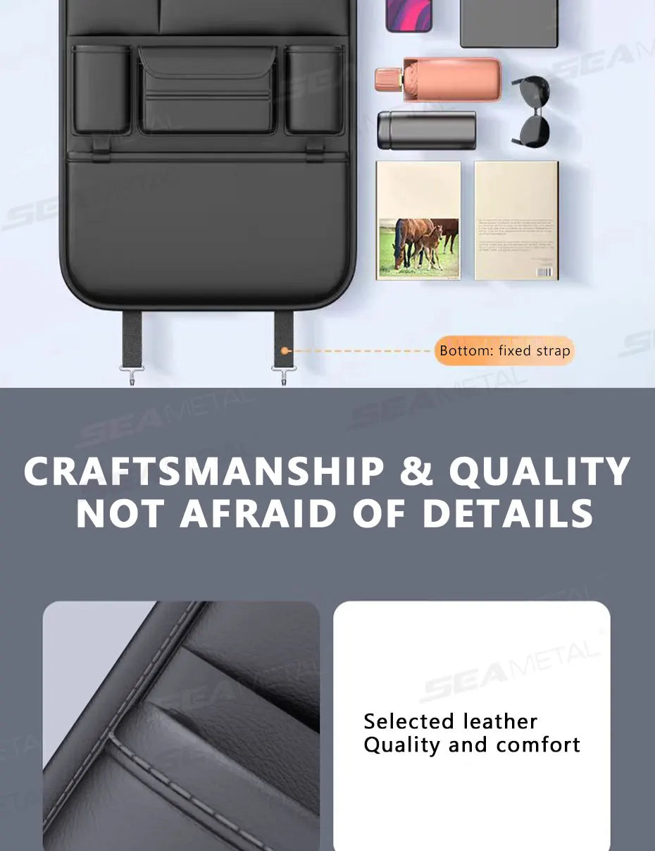 Sac de rangement étanche pour siège arrière de voiture