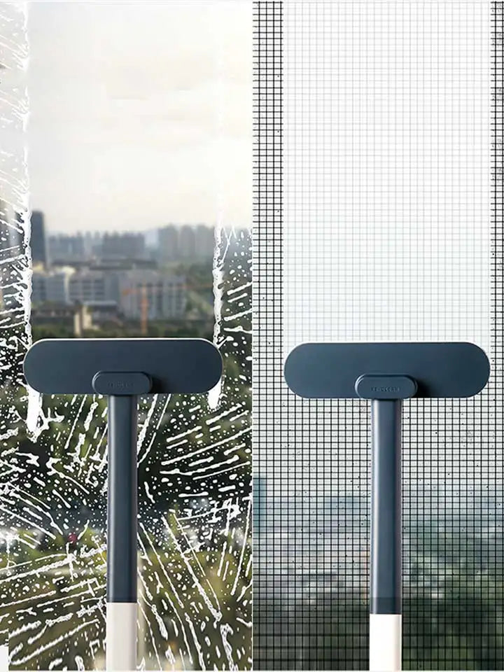 1 brosse de fenêtre multifonctionnelle à long manche