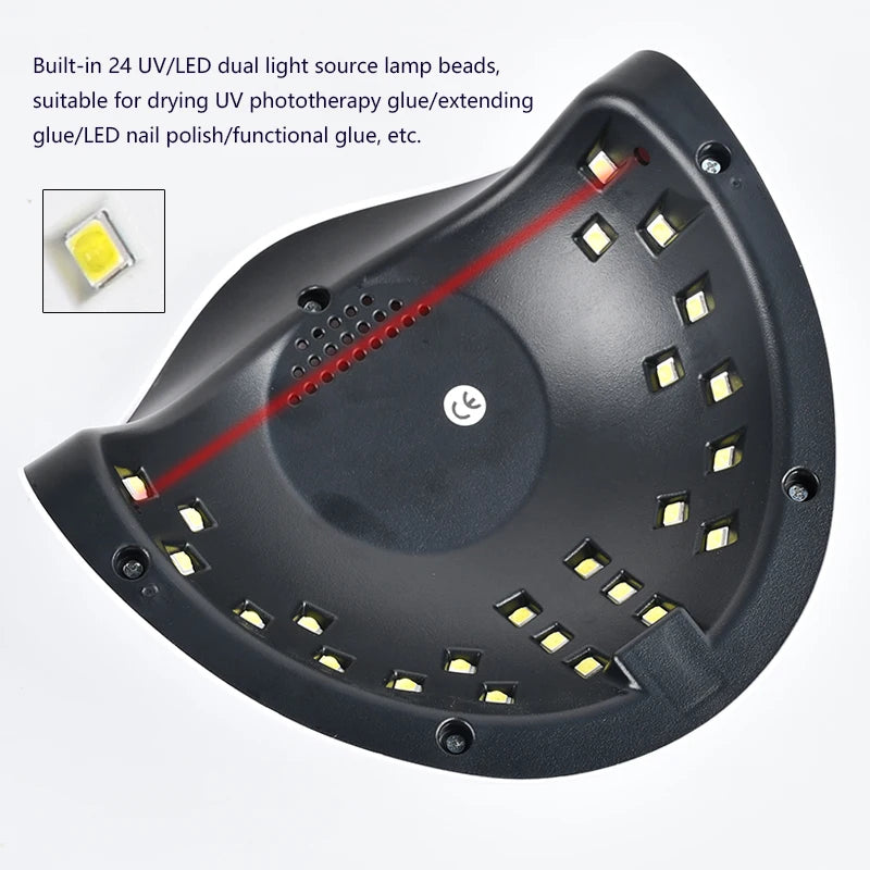 Kit de vernis à ongles Gel avec lampe à ongles LED Semi-Permanent 27 couleurs