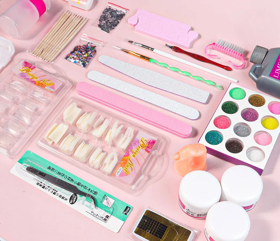 Poudre acrylique pour ongles et monomère liquide