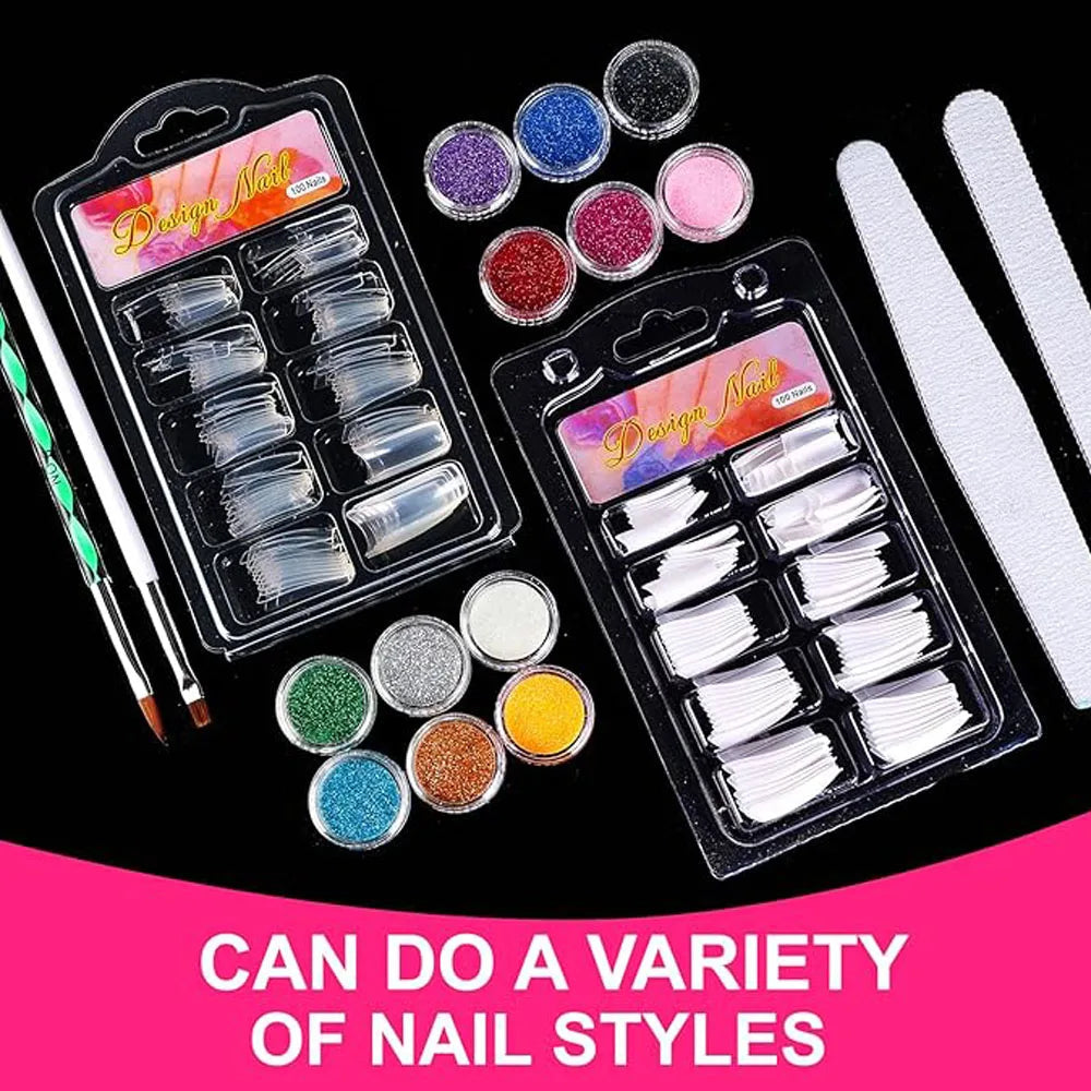 Kit d'ongles en acrylique Belle Chevelure