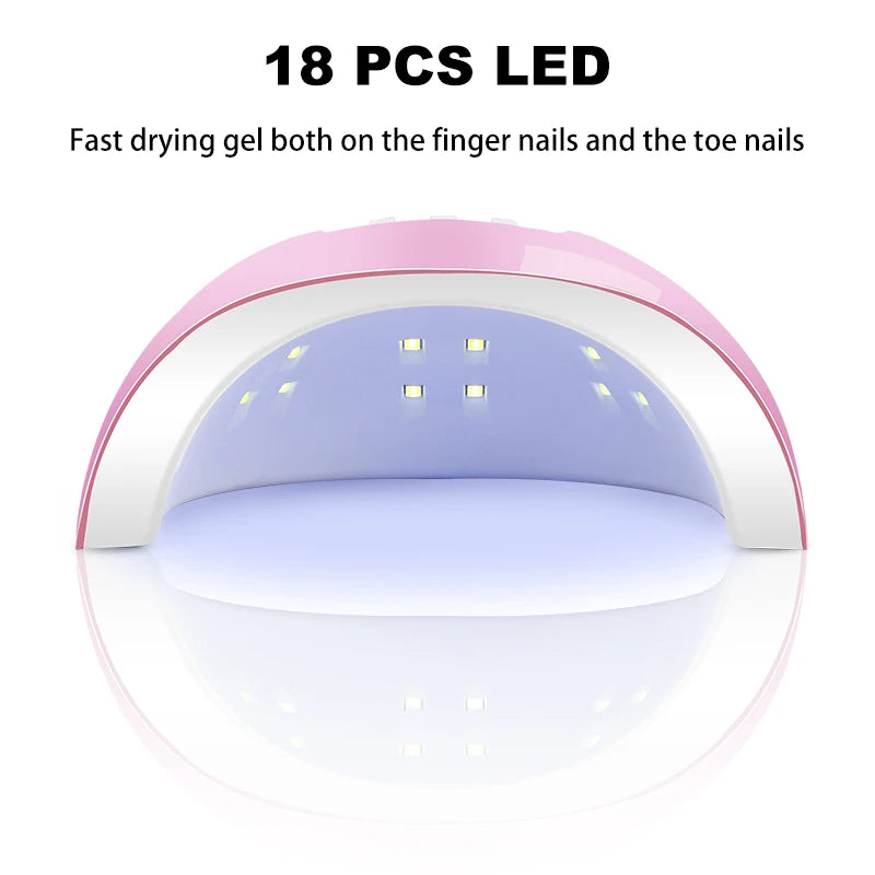 Kit de vernis à ongles Gel avec lampe UV, perceuse à ongles électrique
