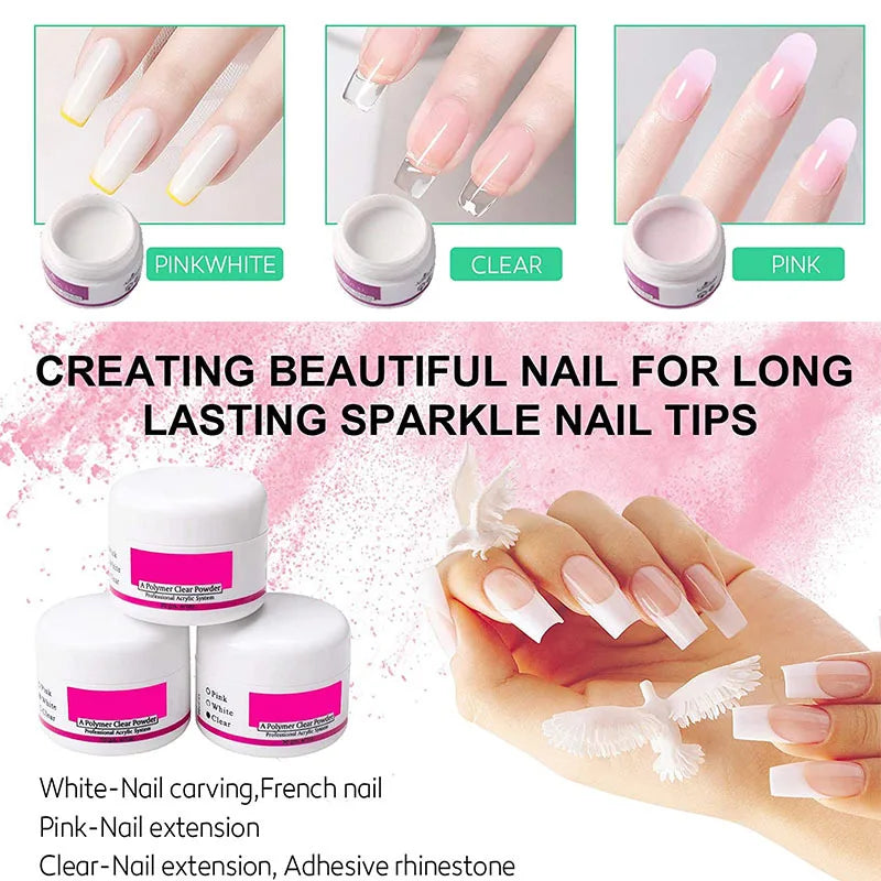 Kit d'ongles en acrylique Belle Chevelure
