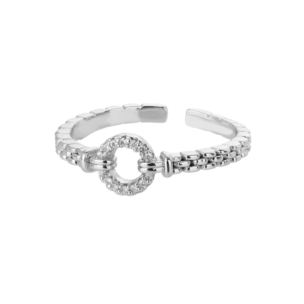 Anillos – bagues chics en zircone cubique pour femmes