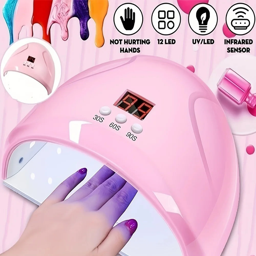 Machine de photothérapie des ongles USB lampe à ongles 12 LED