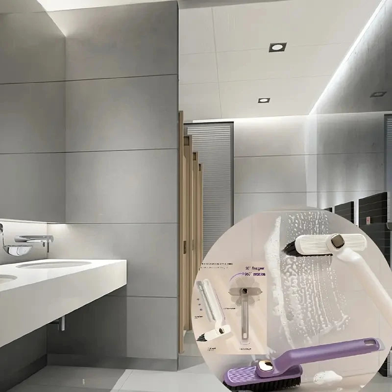 Brosse de nettoyage polyvalente pour carrelage de salle de bains