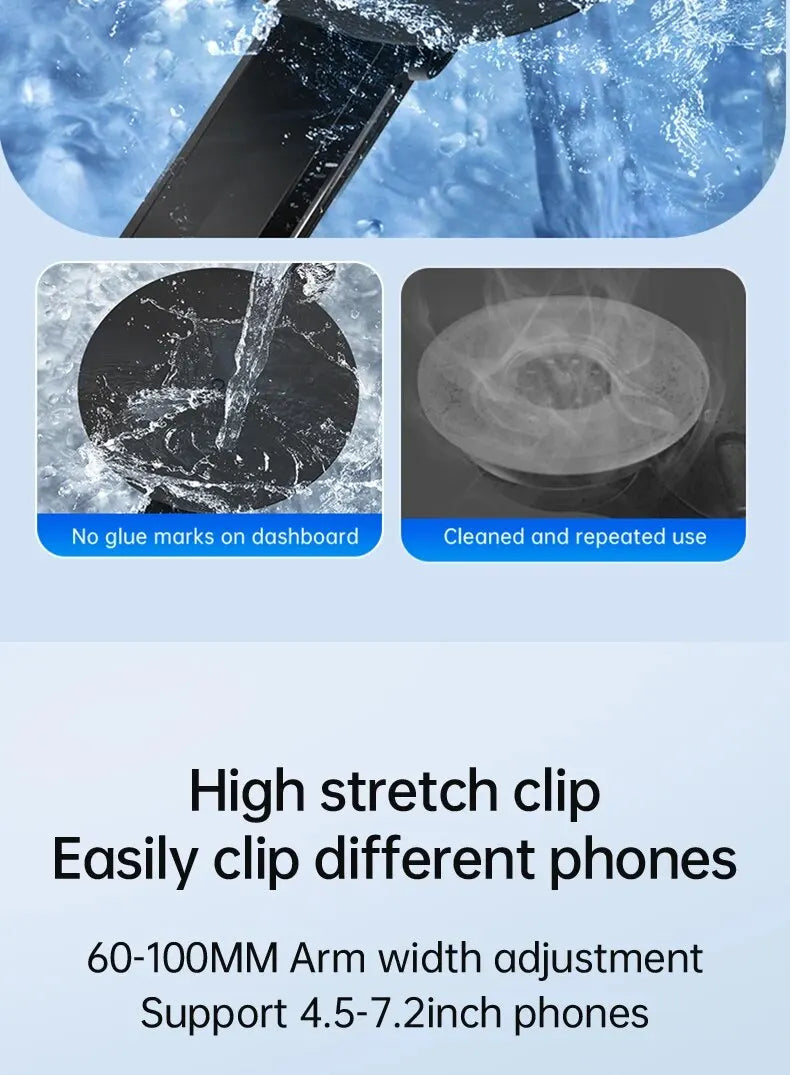 Support de téléphone à ventouse pour pare-brise/tableau de bord/fenêtre