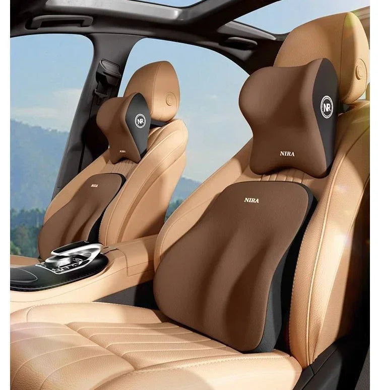 Nouveau oreiller de soutien lombaire de voiture mémoire